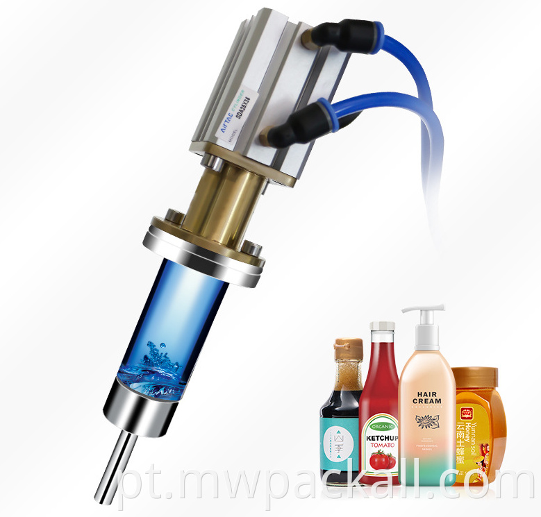 Líquido de enchimento líquido semiautomático Um bocal de pasta/máquina de enchimento de líquido para cosméticos shampoo mel